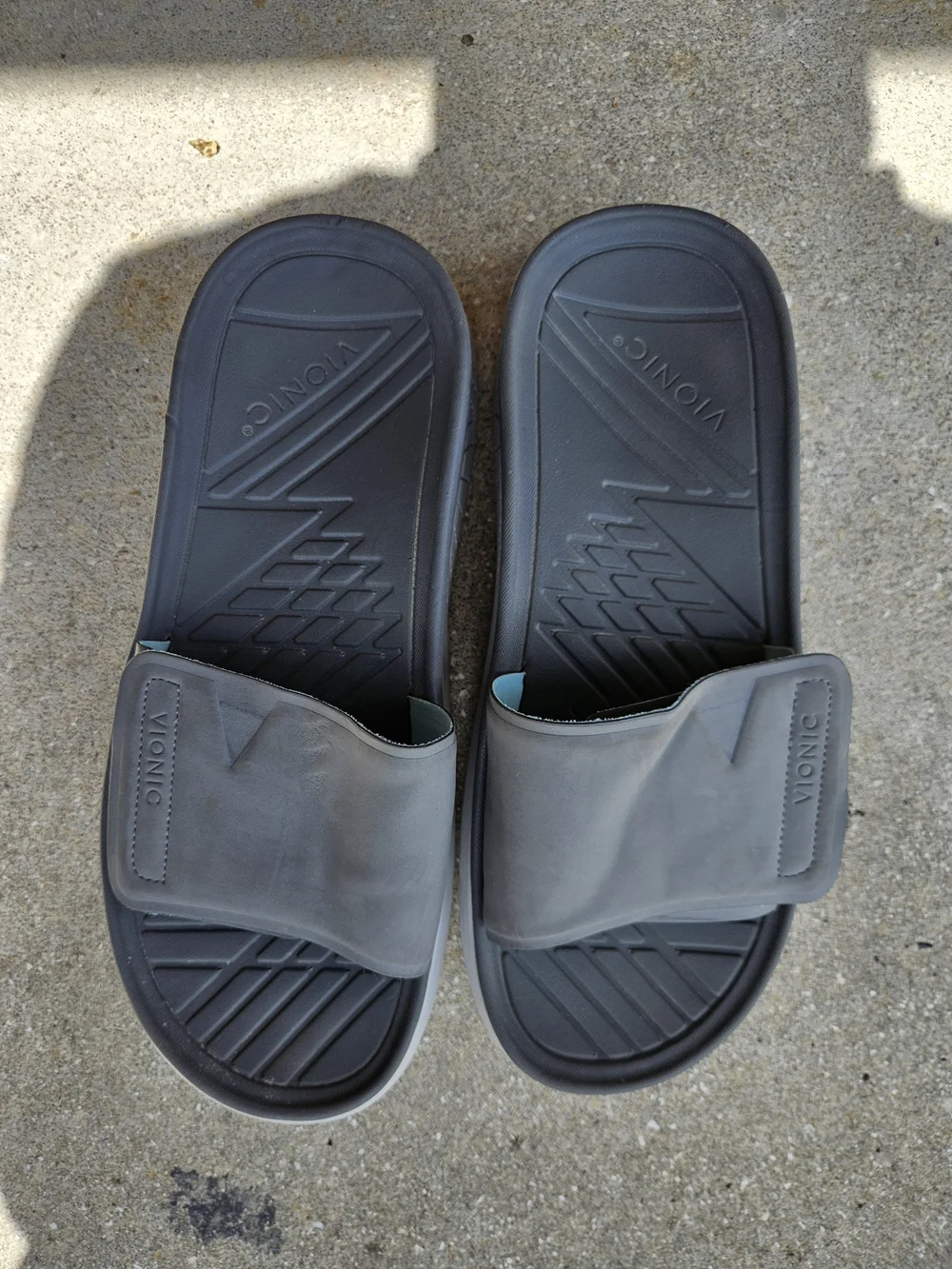 VIONIC Adjustable Unisex Recovery Slide Sandals Rejuvenate Women Sz 12 Mens 10.5